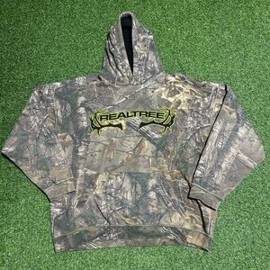 Realtree Camo Hooded Sweatshirt with Yellow Logo